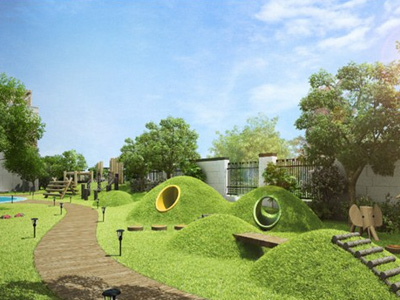 幼兒園景觀設計，核心塑造童趣性-金石裝飾幼兒園裝修設計