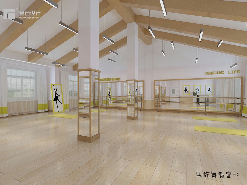 普惠性幼兒園民族舞室設計效果圖