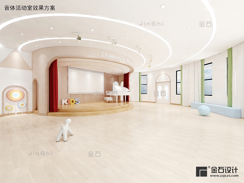 幼兒園多功能廳設計裝修