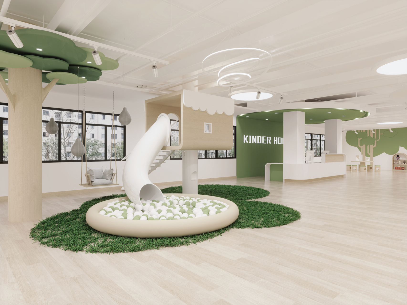 幼兒園大廳設計｜打破空間束縛